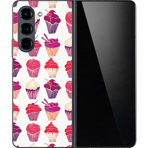 Cupcakes by Cat Coq Galaxy Z Fold5 5G Skin